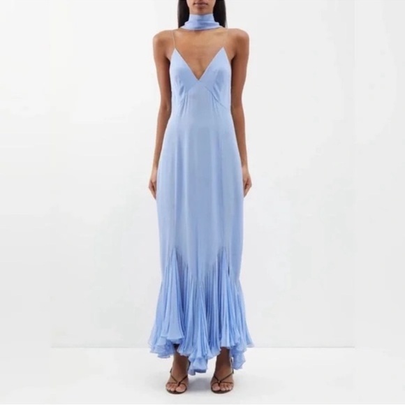 KHAITE Dresses & Skirts - ISO: Khaite Candita Dress - Cornflower Blue - Size 2/4/6/8